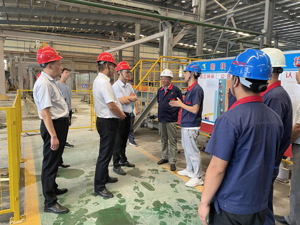 省生态环境厅副厅长到建材公司调研