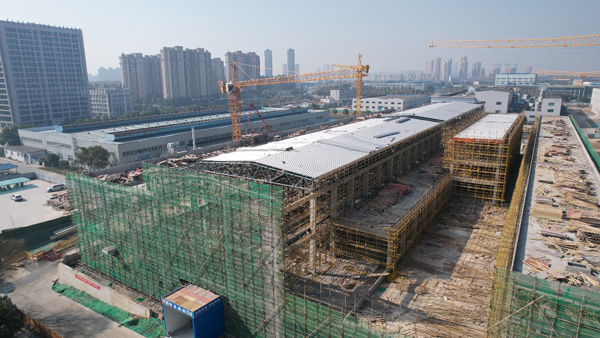 足球比分预测
铜箔三期生箔车间钢结构主体工程胜封顶