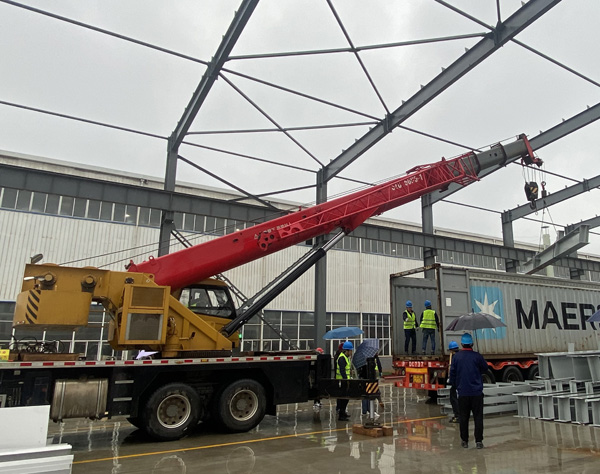 公司2023年首批钢结构顺利出口厄瓜多尔 